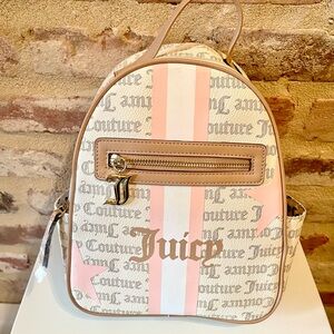 Juicy Couture Beige and Pink Backpack